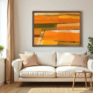 Aerial View Of Autumn Harvest Fields by Bella Frye