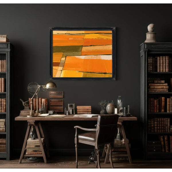 Aerial View Of Autumn Harvest Fields by Bella Frye
