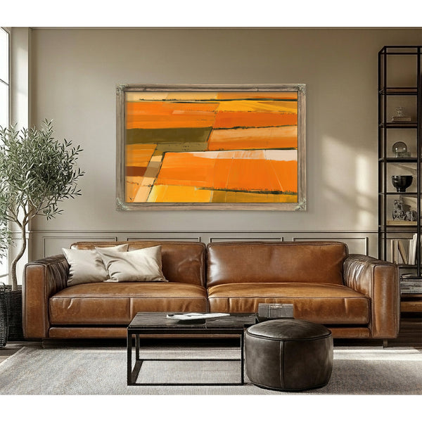 Aerial View Of Autumn Harvest Fields by Bella Frye
