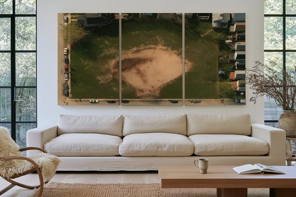Aerial View Baseball Diamond Neighborhood Park by Bella Frye
