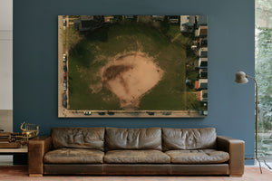 Aerial View Baseball Diamond Neighborhood Park by Bella Frye