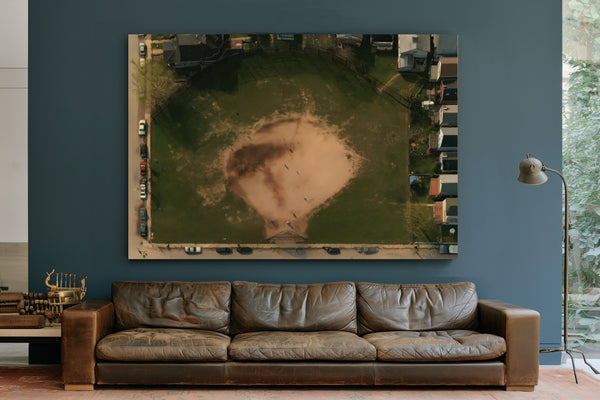 Aerial View Baseball Diamond Neighborhood Park by Bella Frye