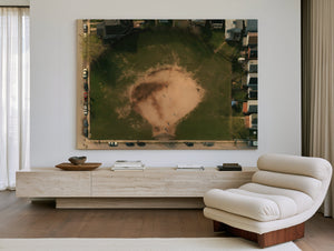 Aerial View Baseball Diamond Neighborhood Park by Bella Frye