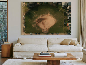 Aerial View Baseball Diamond Neighborhood Park by Bella Frye