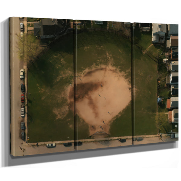 Aerial View Baseball Diamond Neighborhood Park by Bella Frye