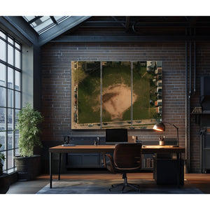 Aerial View Baseball Diamond Neighborhood Park by Bella Frye