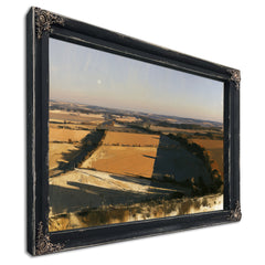 Aerial View Farmland Fields Afternoon Shadow by Bella Frye