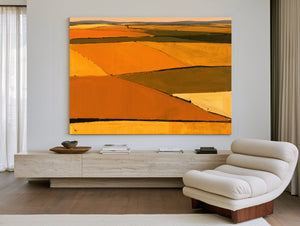 Aerial View Of Harvest Fields At Dusk by Bella Frye