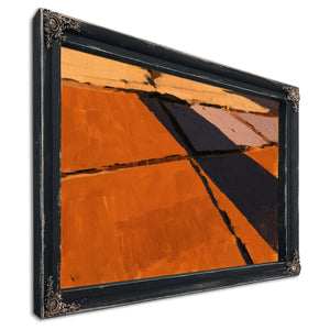 Aerial View Of Harvested Fields At Sunset by Bella Frye