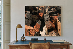 Aerial View Of Old Town Rooftops by Bella Frye