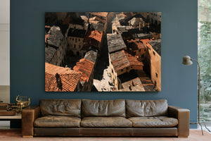 Aerial View Of Old Town Rooftops by Bella Frye