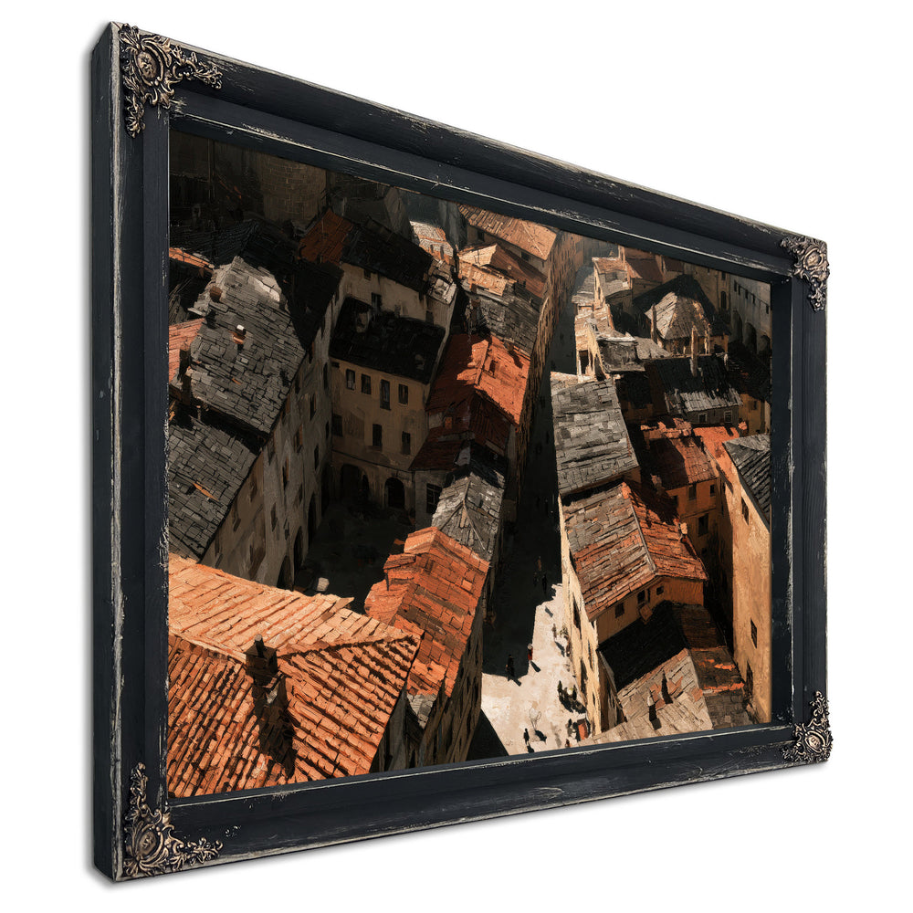 Aerial View Of Old Town Rooftops by Bella Frye
