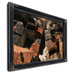 Aerial View Of Old Town Rooftops by Bella Frye