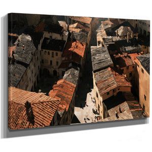 Aerial View Of Old Town Rooftops by Bella Frye