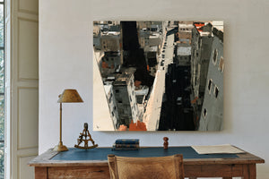 Aerial View Urban Street Dense City Buildings by Bella Frye