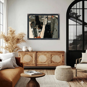 Aerial View Urban Street Dense City Buildings by Bella Frye