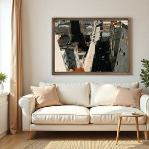 Aerial View Urban Street Dense City Buildings by Bella Frye