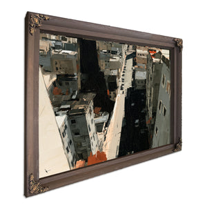 Aerial View Urban Street Dense City Buildings by Bella Frye
