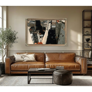 Aerial View Urban Street Dense City Buildings by Bella Frye
