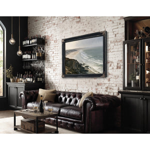 Coastal Cliffs Over Misty Sandy Beach by Bella Frye