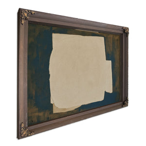 Cracked White Form On Dark Blue Ground by Bella Frye