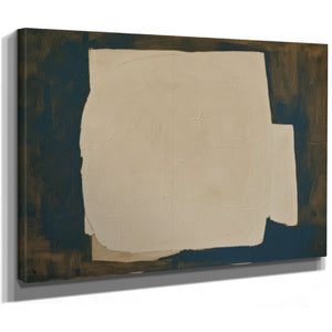 Cracked White Form On Dark Blue Ground by Bella Frye