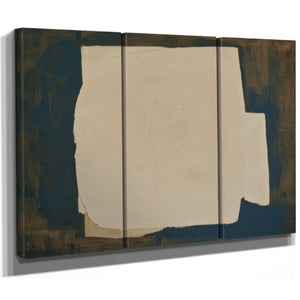 Cracked White Form On Dark Blue Ground by Bella Frye