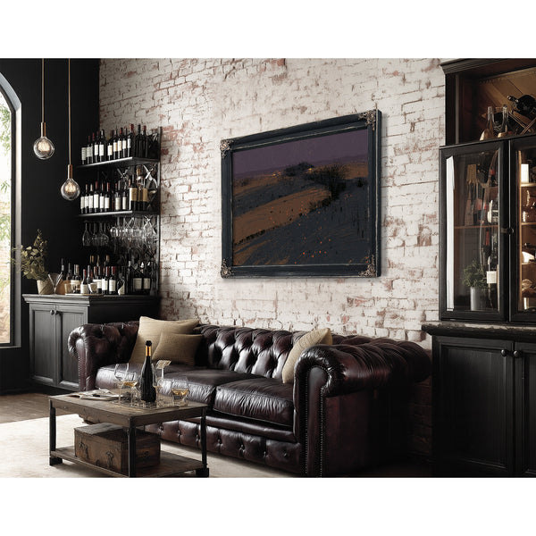 Dark Winter Fields With Scattered Ember Lights by Bella Frye
