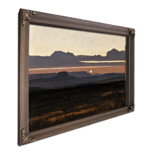 Desert Mesa Silhouette At Sunset by Bella Frye