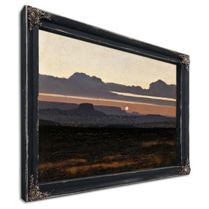 Desert Mesa Silhouette At Sunset by Bella Frye