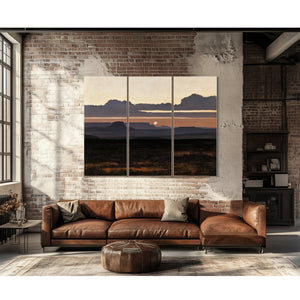 Desert Mesa Silhouette At Sunset by Bella Frye
