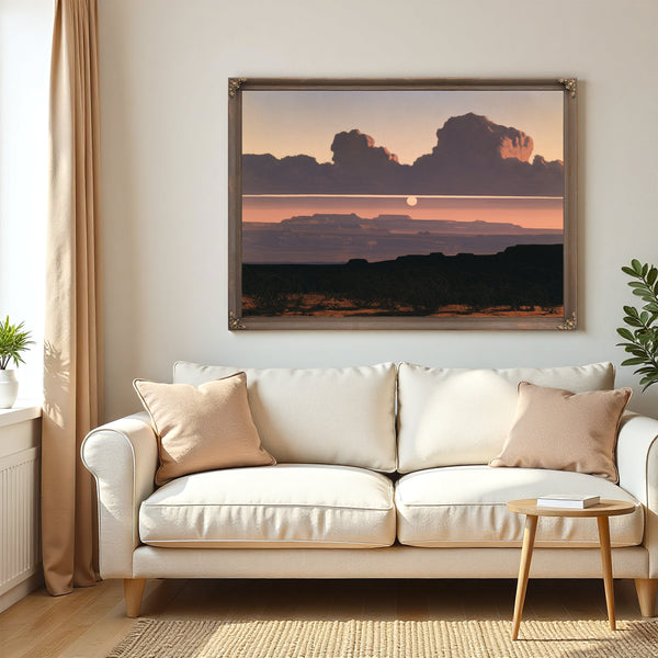 Desert Mesa Sunset With Storm Clouds by Bella Frye