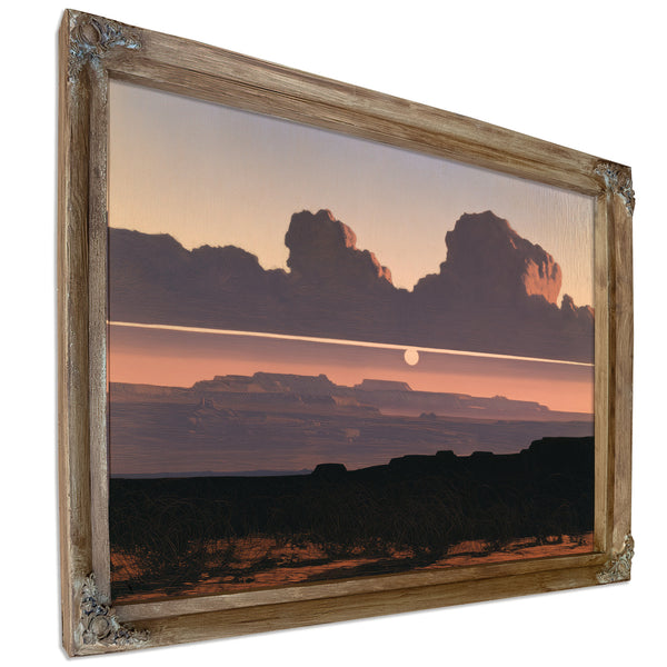 Desert Mesa Sunset With Storm Clouds by Bella Frye
