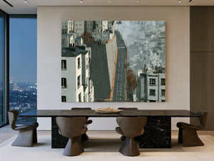 Empty Urban Street Steep Hill Gray City by Bella Frye