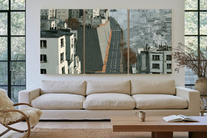 Empty Urban Street Steep Hill Gray City by Bella Frye