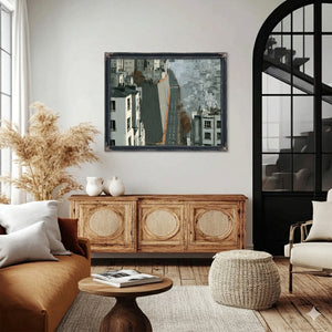 Empty Urban Street Steep Hill Gray City by Bella Frye
