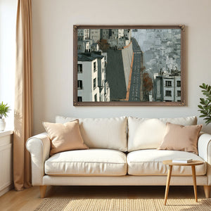 Empty Urban Street Steep Hill Gray City by Bella Frye