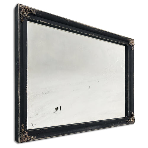 Figures Walking Through Vast Snowy Plain by Bella Frye
