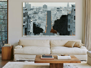 Gray City Street Steep Urban Descent by Bella Frye