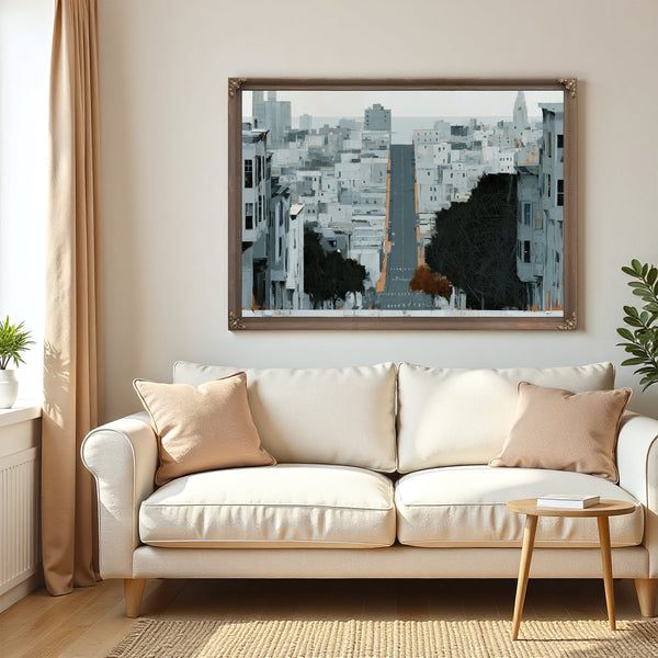 Gray City Street Steep Urban Descent by Bella Frye