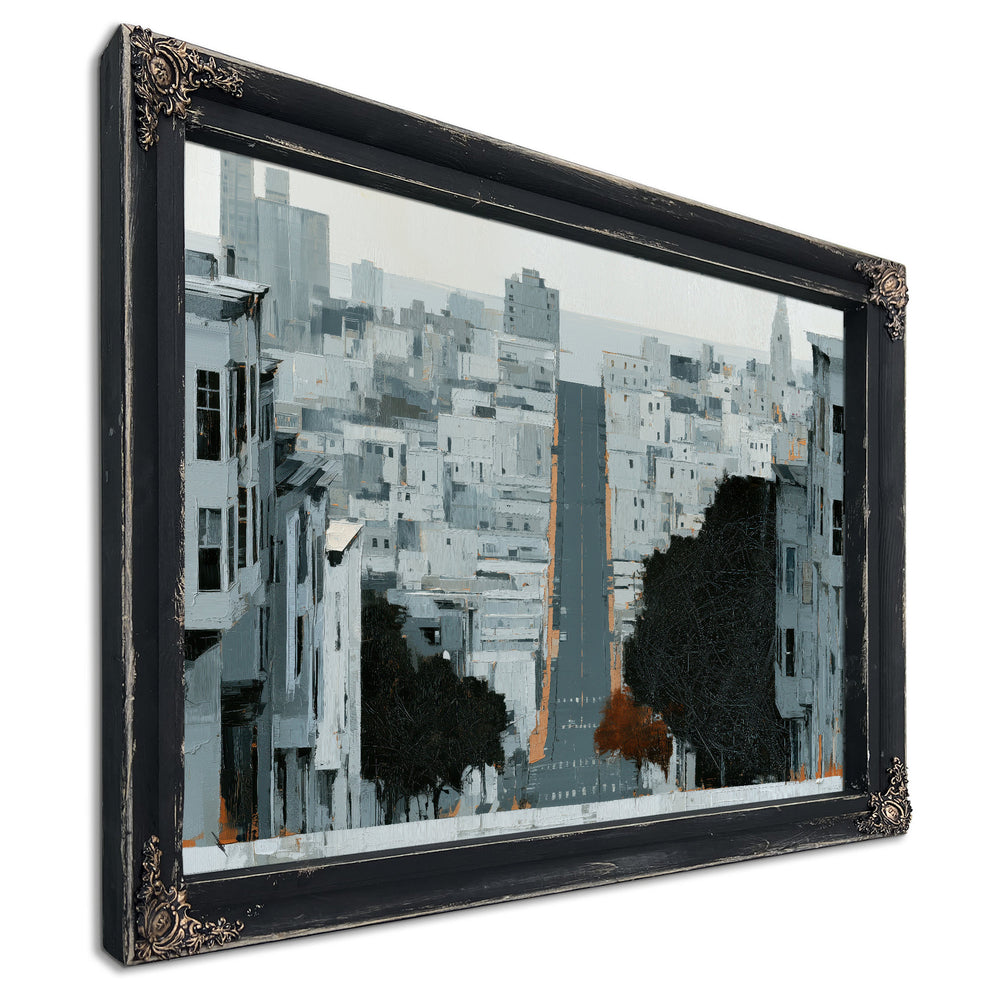 Gray City Street Steep Urban Descent by Bella Frye