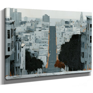 Gray City Street Steep Urban Descent by Bella Frye