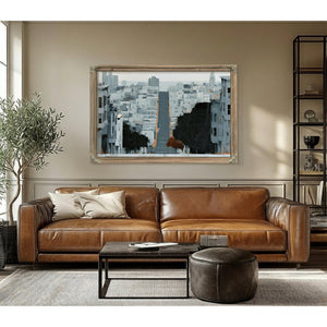 Gray City Street Steep Urban Descent by Bella Frye