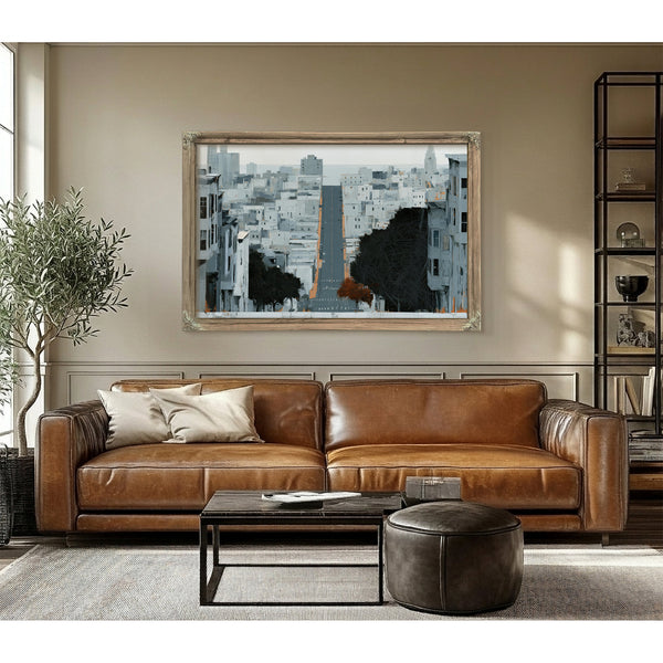 Gray City Street Steep Urban Descent by Bella Frye