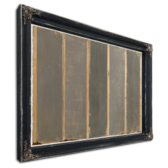 Gray And Tan Vertical Stripe Abstract Painting by Bella Frye