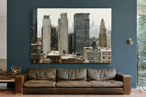 Hazy Urban Skyline With Midrise Buildings by Bella Frye