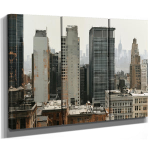 Hazy Urban Skyline With Midrise Buildings by Bella Frye