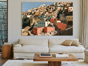 Hillside Medina Town In Warm Afternoon Light by Bella Frye