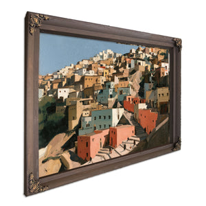 Hillside Medina Town In Warm Afternoon Light by Bella Frye