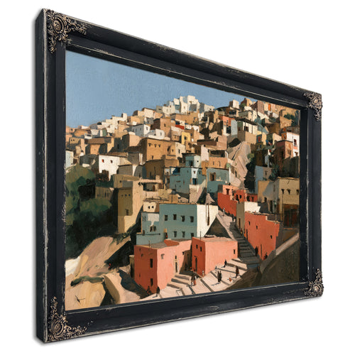 Hillside Medina Town In Warm Afternoon Light by Bella Frye